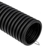 Труба гофрированная ПВХ для кабеля RUVINIL 32 мм с зондом черная