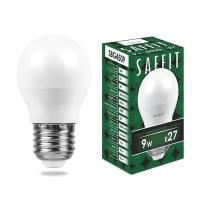 Лампа светодиодная LED SAFFIT SBG4509 9Вт 810lm Е27 белый матовый шар