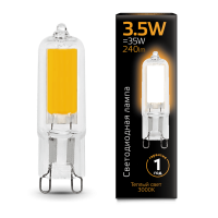 Лампа светодиодная LED GAUSS 3,5Вт 240lm G9 теплый
