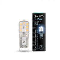 Лампа светодиодная LED GAUSS 3Вт 250lm G9 белый капсульная