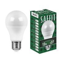 Лампа светодиодная LED SAFFIT SBA6012 12Вт 1100lm Е27 теплый матовый шар