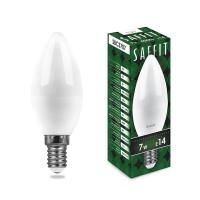 Лампа светодиодная LED SAFFIT SBC3707 7Вт 560lm Е14 теплый матовая свеча