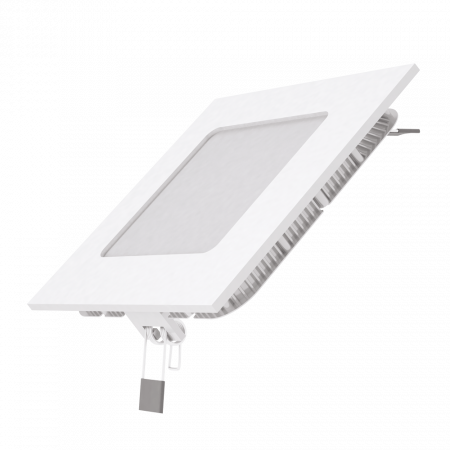 Светильник светодиодный встраиваемый GAUSS Slim 6W 4100K квадратный 120х 120х 22 мм