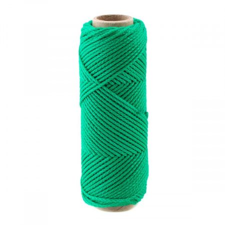 Шнур хозяйственно-бытовой с сердечником СТРОЙБАТ 1,5 мм зеленый упаковка 50 м